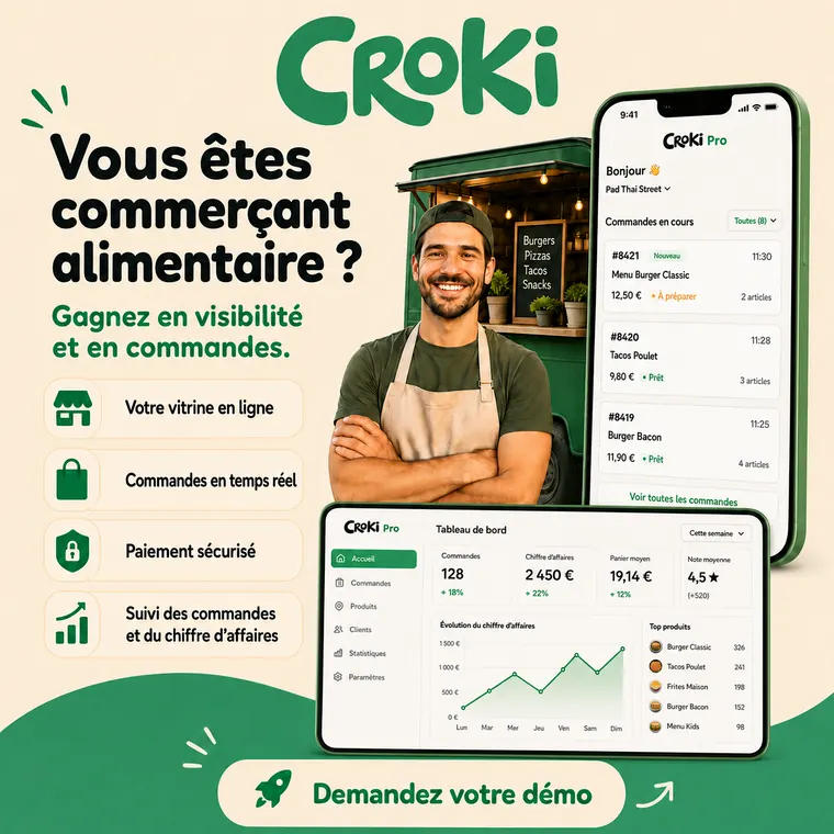 Publication Croki présentant les saveurs locales